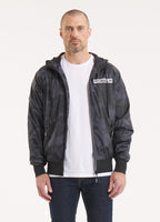 Men's hooded jacket Athletic Logo - All Black Camo