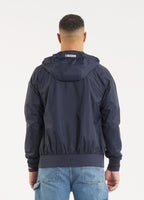 Men's hooded jacket Athletic Logo - Navy