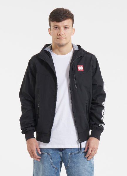Men's hooded jacket Cabrillo Summer - Black