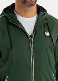 Men's hooded jacket Whitewood - Dark green