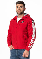 Men's hooded jacket Cabrillo Summer - Red