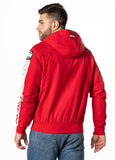 Men's hooded jacket Cabrillo Summer - Red