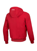 Men's hooded jacket Cabrillo Summer - Red