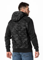 Men's hooded jacket Roxton - All Black Camo