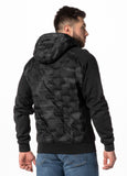 Men's hooded jacket Roxton - All Black Camo