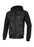Men's hooded jacket Roxton - All Black Camo