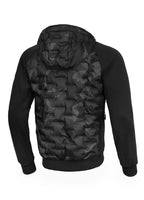 Men's hooded jacket Roxton - All Black Camo