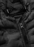 Men's hooded jacket Roxton - All Black Camo