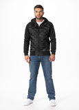 Men's hooded jacket Roxton - All Black Camo