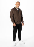 Men's hooded Softshell jacket Midway II - Dark brown
