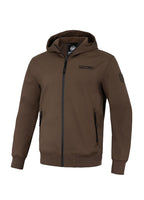 Men's hooded Softshell jacket Midway II - Dark brown