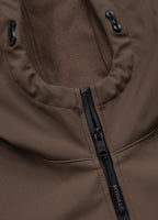 Men's hooded Softshell jacket Midway II - Dark brown