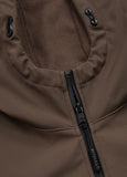 Men's hooded Softshell jacket Midway II - Dark brown