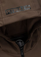 Men's hooded Softshell jacket Midway II - Dark brown