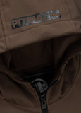 Men's hooded Softshell jacket Midway II - Dark brown