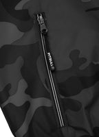 Men's hooded jacket Athletic Logo - All Black Camo