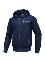 Men's hooded jacket Athletic Logo - Navy