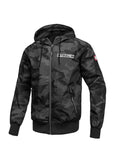 Men's hooded jacket Athletic Logo - All Black Camo