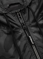 Men's hooded jacket Athletic Logo - All Black Camo