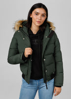 Quilted winter jacket with hood AZALEA