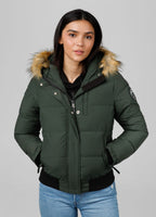 Quilted winter jacket with hood AZALEA