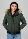 Quilted winter jacket with hood AZALEA