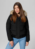 Quilted winter jacket with hood AZALEA