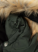 Quilted winter jacket with hood AZALEA