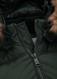 Men's winter hooded jacket Burnt