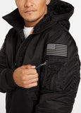 Winter bomber jacket with hood ENCINO