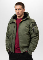 Winter bomber jacket with hood ENCINO
