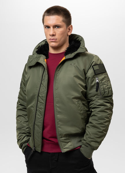 Winter bomber jacket with hood ENCINO