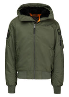 Winter bomber jacket with hood ENCINO