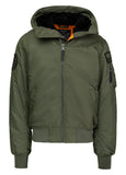 Winter bomber jacket with hood ENCINO