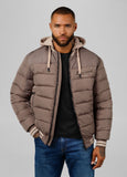 Quilted winter jacket with hood HIDDEN