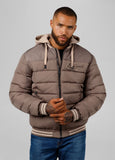 Quilted winter jacket with hood HIDDEN