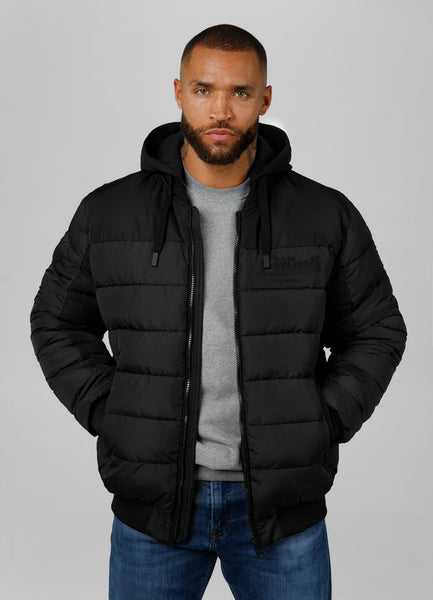 Quilted winter jacket with hood HIDDEN