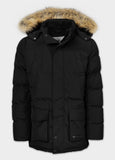 Quilted winter parka jacket with hood FOREST