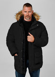 Quilted winter parka jacket with hood FOREST