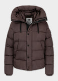 Quilted winter jacket with hood AMALIA