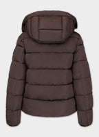 Quilted winter jacket with hood AMALIA