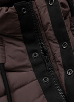Quilted winter jacket with hood AMALIA