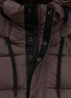 Quilted winter jacket with hood AMALIA