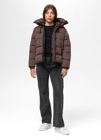 Quilted winter jacket with hood AMALIA