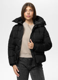 Quilted winter jacket with hood AMALIA