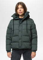 Quilted winter jacket with hood AMALIA