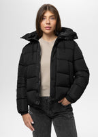 Quilted winter jacket with hood AMALIA