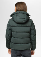 Quilted winter jacket with hood AMALIA