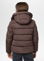 Quilted winter jacket with hood AMALIA