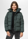 Quilted winter jacket with hood AMALIA